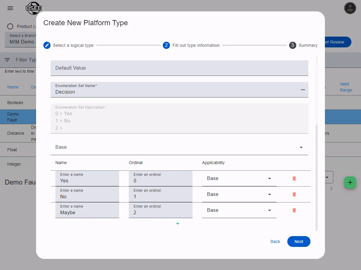 Creating enums for enum set