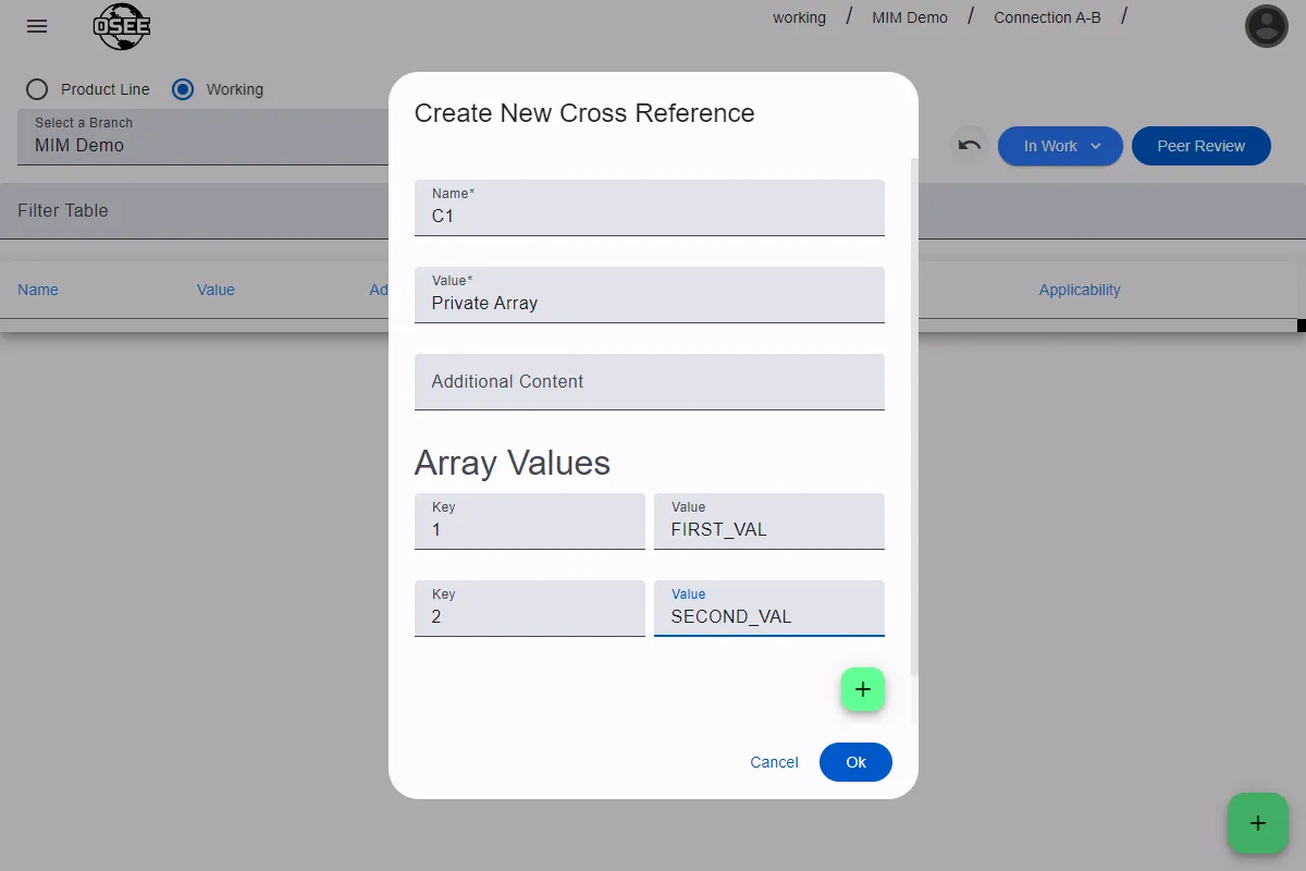 Creating a cross-reference