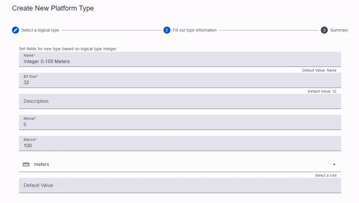 Create Platform Type Dialog