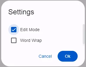 User Settings